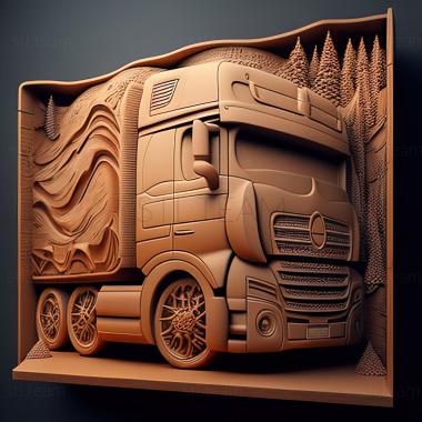 3D модель Mercedes Benz Actros (STL)